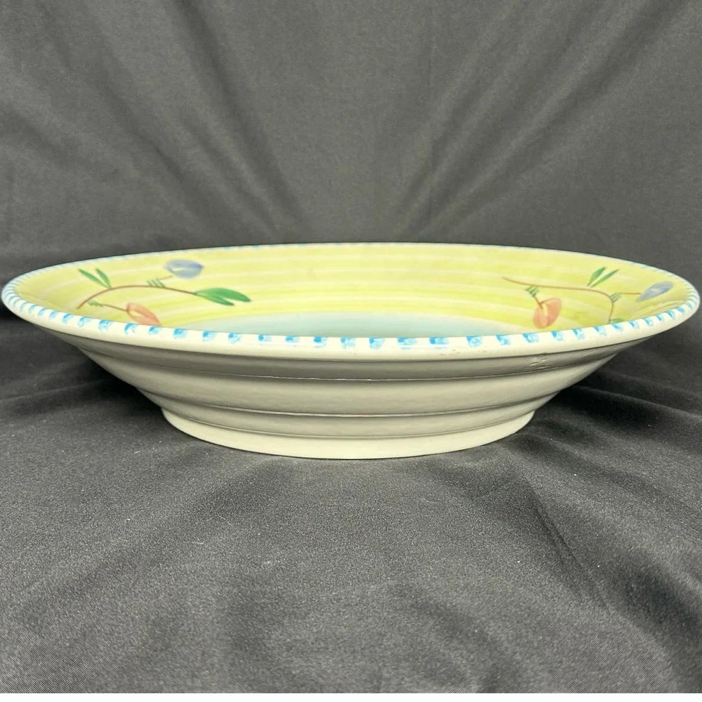 Villa Romana Hand Painted Large Pasta Salad Serving Bowl Italy-15.5